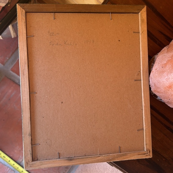 Frida Kahlo Self Portrait 1947- Mexico Creature Amigos 1 Wooden Frame Realism - Picture 6 of 6